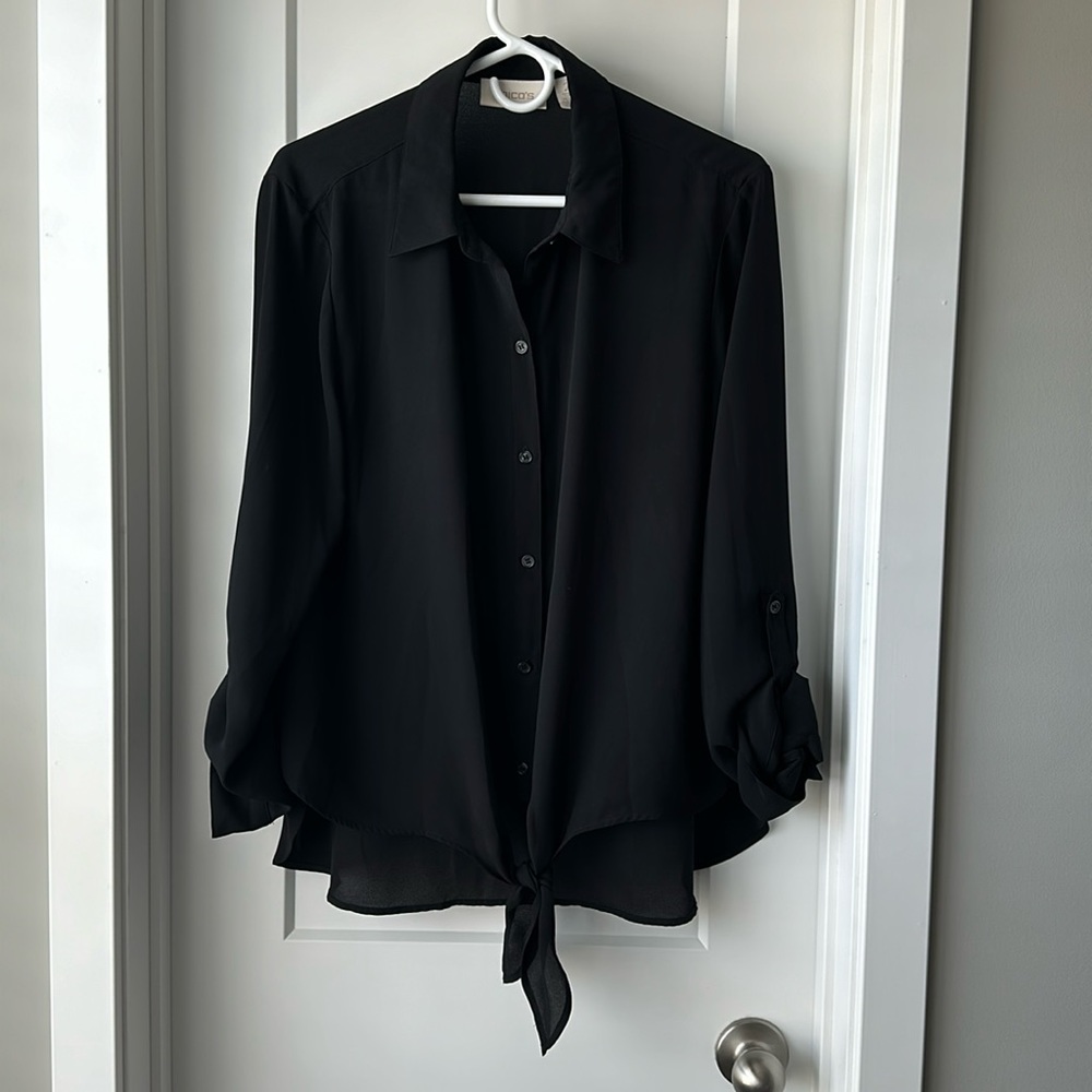 Chico’s Black Button Blouse